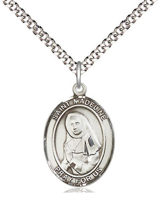 Sterling Silver Saint Madeline Sophie Barat Medal Religious Jewelry Engraved Catholic Saint Jewelry