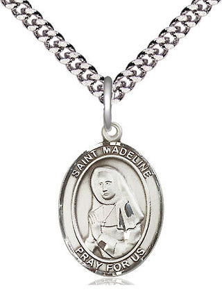Sterling Silver Saint Madeline Sophie Barat Medal Religious Jewelry Engraved Catholic Saint Jewelry