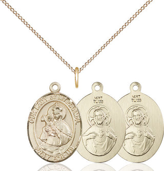 14kt Gold Our Lady of Mount Carmel Medal