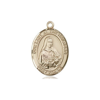 14kt Gold Filled Our Lady of the Railroad Medal Engraved Catholic Saint Jewelry