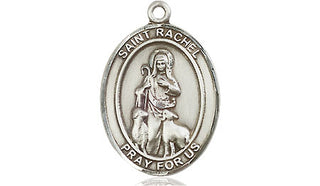 Pewter Saint Rachel Medal Engraved Catholic Saint Jewelry