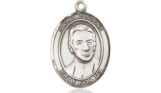 Sterling Silver Saint Eugene de Mazenod Medal Religious Jewelry Engraved Catholic Saint Jewelry