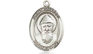 Pewter Saint Sharbel Medal Engraved Catholic Saint Jewelry