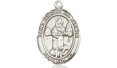 Sterling Silver St. Isidore the Farmer Medal | Medium | Engravable