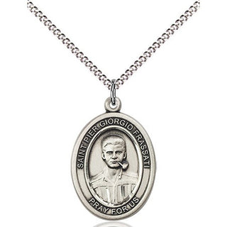Pewter Blessed Pier Giorgio Frassati Medal Religious Jewelry Engraved Catholic Saint Jewelry