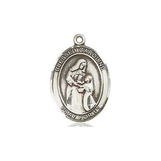 Sterling Silver Blessed Caroline Gerhardinger Medal Engraved Catholic Saint Jewelry