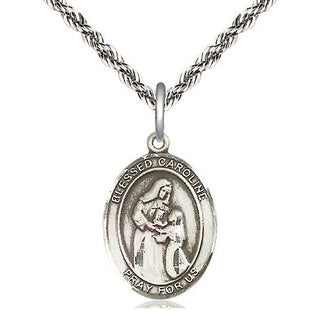 Sterling Silver Blessed Caroline Gerhardinger Medal Religious Jewelry Engraved Catholic Saint Jewelry