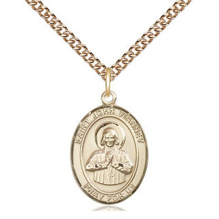 14kt Gold Filled Saint John Vianney Medal Religious Jewelry Engraved Catholic Saint Jewelry