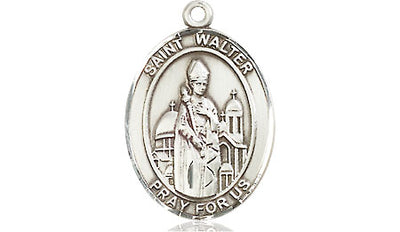 Sterling Silver St. Walter of Pontnoise Medal | Medium | Engravable
