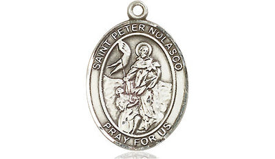 Sterling Silver St. Peter Nolasco Medal | Medium | Engravable