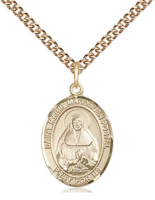 14kt Gold Filled Marie Magdalen Postel Medal Religious Jewelry Engraved Catholic Saint Jewelry