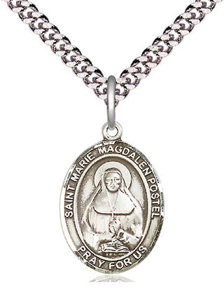 Pewter Marie Magdalen Postel Medal Religious Jewelry Engraved Catholic Saint Jewelry