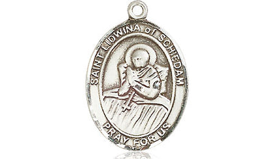 Pewter St. Lidwina of Schiedam Medal | Medium | Engravable