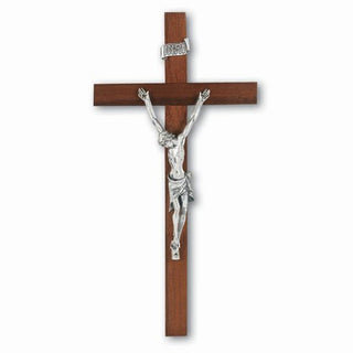 9" Walnut Cross with Sil Corpus