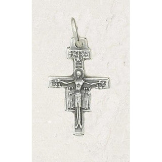 Bulk San Damiano Silver Tone Bracelet Crucifix