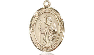 14kt Gold Saint Joseph of Arimathea Medal Engraved Catholic Saint Jewelry