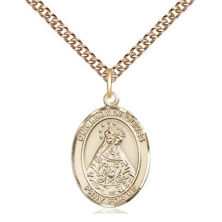 14kt Gold Filled Our Lady of Olives Medal Religious Jewelry Engraved Catholic Saint Jewelry