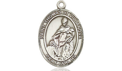 Sterling Silver St. Thomas of Villanova Medal | Medium | Engravable