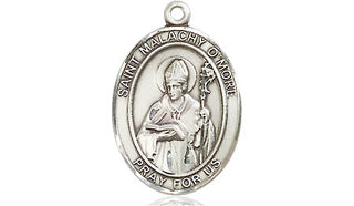 Sterling Silver Saint Malachy O'More Medal Religious Jewelry Engraved Catholic Saint Jewelry