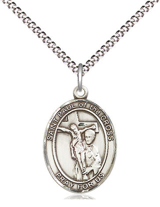 Pewter Saint Paul of the Cross Medal Religious Jewelry Engraved Catholic Saint Jewelry