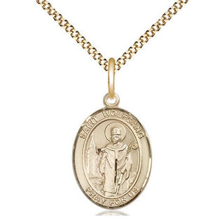 14kt Gold Filled Saint Wolfgang Medal Religious Jewelry Engraved Catholic Saint Jewelry