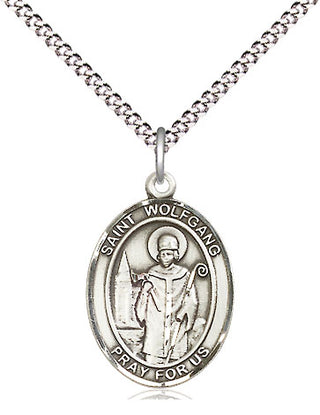 Pewter Saint Wolfgang Medal Religious Jewelry Engraved Catholic Saint Jewelry