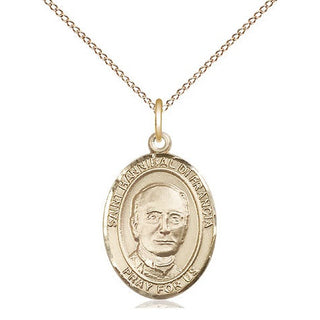 14kt Gold Filled Saint Hannibal Medal Religious Jewelry Engraved Catholic Saint Jewelry