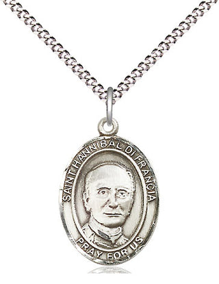 Pewter Saint Hannibal Medal Religious Jewelry Engraved Catholic Saint Jewelry