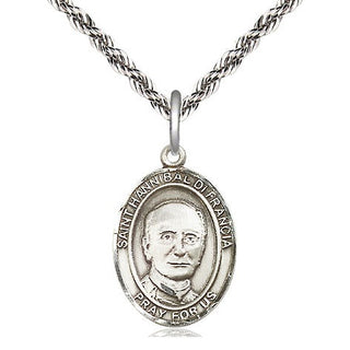 Sterling Silver Saint Hannibal Medal Religious Jewelry Engraved Catholic Saint Jewelry