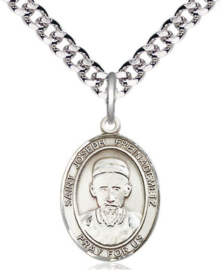 Pewter Saint Joseph Freinademetz Medal Religious Jewelry Engraved Catholic Saint Jewelry