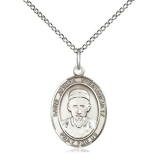 Sterling Silver Saint Joseph Freinademetz Medal Religious Jewelry Engraved Catholic Saint Jewelry