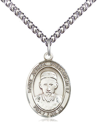 Sterling Silver Saint Joseph Freinademetz Medal Religious Jewelry Engraved Catholic Saint Jewelry