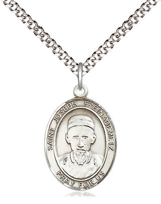 Sterling Silver Saint Joseph Freinademetz Medal Religious Jewelry Engraved Catholic Saint Jewelry