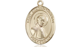 14kt Gold Filled Saint Edmund Campion Medal Engraved Catholic Saint Jewelry