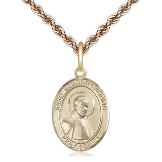 14kt Gold Filled Saint Edmund Campion Medal Religious Jewelry Engraved Catholic Saint Jewelry
