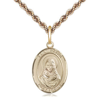 14kt Gold Filled Saint Rafka Medal Religious Jewelry Engraved Catholic Saint Jewelry