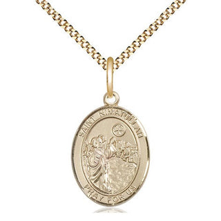 14kt Gold Filled Saint Nimatullah Medal Religious Jewelry Engraved Catholic Saint Jewelry