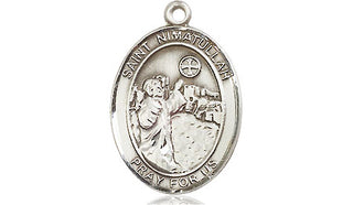 Sterling Silver Saint Nimatullah Medal Religious Jewelry Engraved Catholic Saint Jewelry