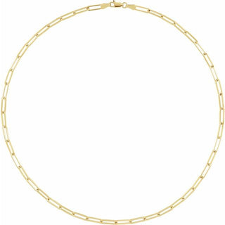 3.85 mm Paperclip-Style Chain