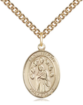 14kt Gold Filled Saint Felicity Medal Religious Jewelry Engraved Catholic Saint Jewelry