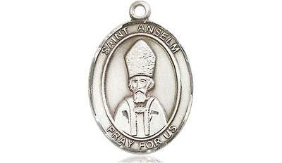Pewter St. Anselm of Canterbury Medal | Medium | Engravable