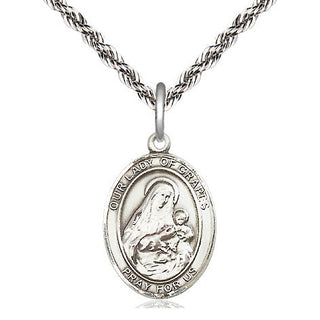 Sterling Silver Our Lady of Grapes Medal Religious Jewelry Engraved Catholic Saint Jewelry