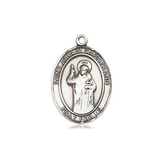 Pewter Saint John of Capistrano Medal Engraved Catholic Saint Jewelry