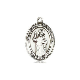 Sterling Silver Saint John of Capistrano Medal Religious Jewelry Engraved Catholic Saint Jewelry