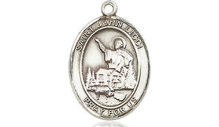 Pewter Saint John Licci Medal Engraved Catholic Saint Jewelry