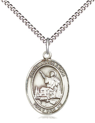 Pewter Saint John Licci Medal Religious Jewelry Engraved Catholic Saint Jewelry