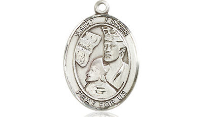Sterling Silver St. Edwin Medal | Medium | Engravable