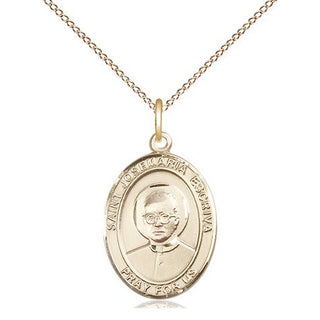 14kt Gold Saint Josemaria Escriva Medal Engraved Catholic Saint Jewelry