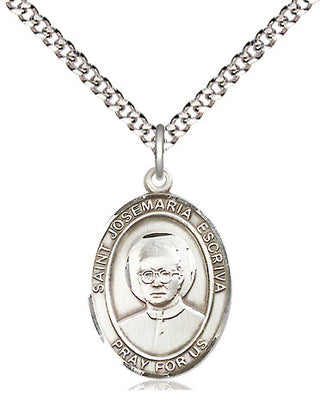 Pewter Saint Josemaria Escriva Medal Religious Jewelry Engraved Catholic Saint Jewelry