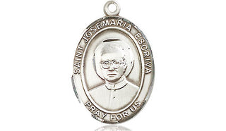 Sterling Silver Saint Josemaria Escriva Medal Religious Jewelry Engraved Catholic Saint Jewelry